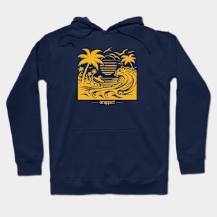 Surfing in the sunset view Hoodie